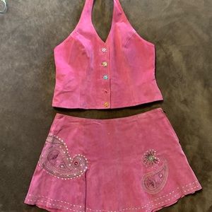 Wilson’s Leather, suede 2 piece set.